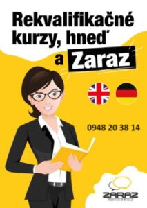 Jazyková škola ZARAZ - Rekvalifikačné kurzy cez ÚPSVaR v ponuke od apríla 2024 1